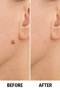 Skin tags removal Greater London (Richmond upon Thames) before and after