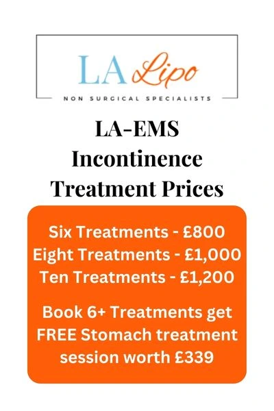LA-EMS Incontinence Treatment Prices Greater London (Richmond upon Thames)