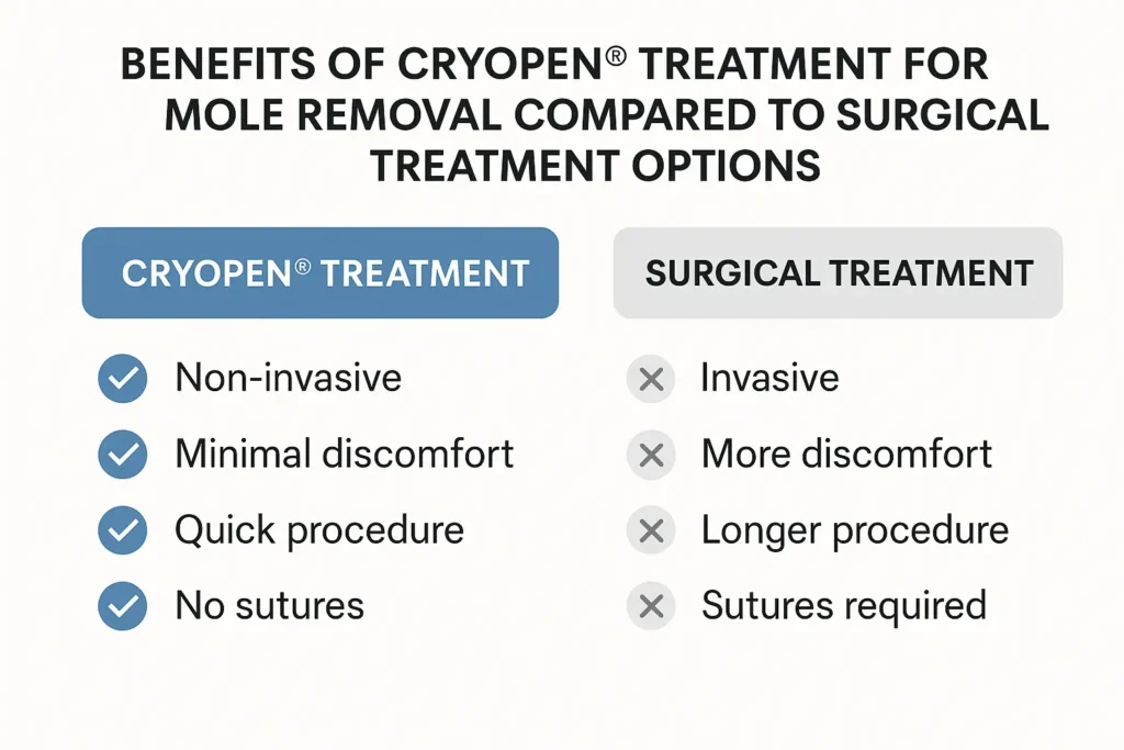 Benefits of facial mole removal Greater London (Richmond upon Thames) - call our team today to book a consultation
