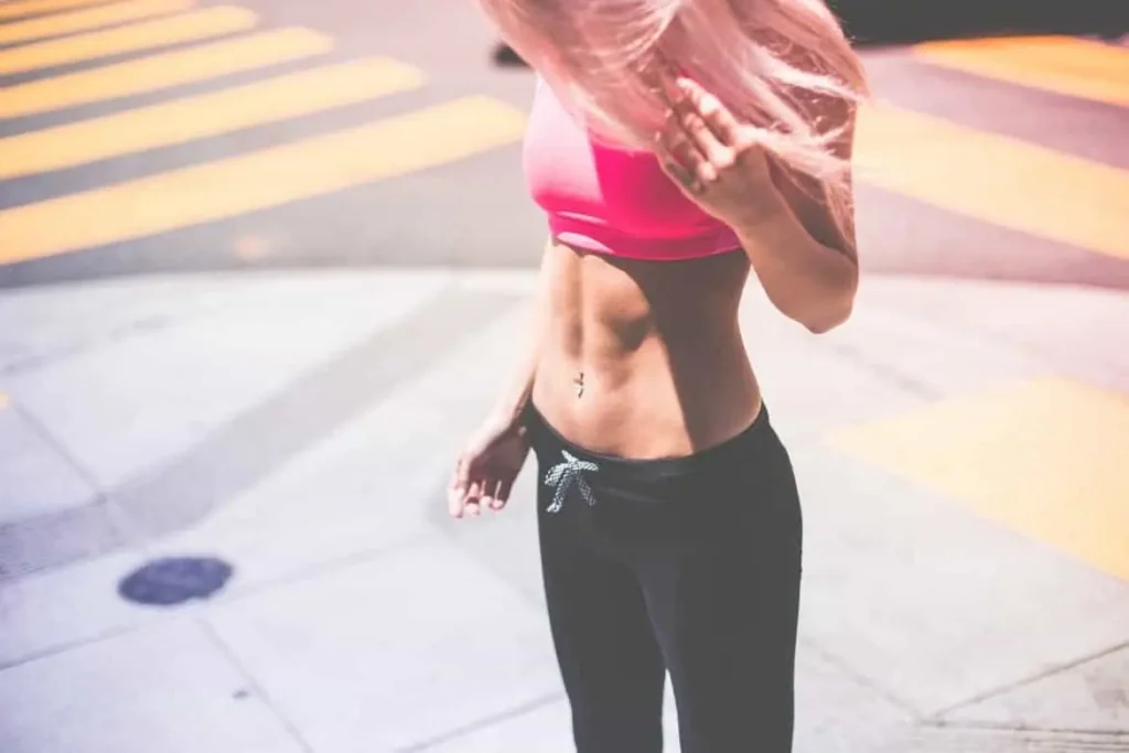 Woman with toned stomach after LA-EMS Body Sculpting Treatment Greater London (Richmond upon Thames) 