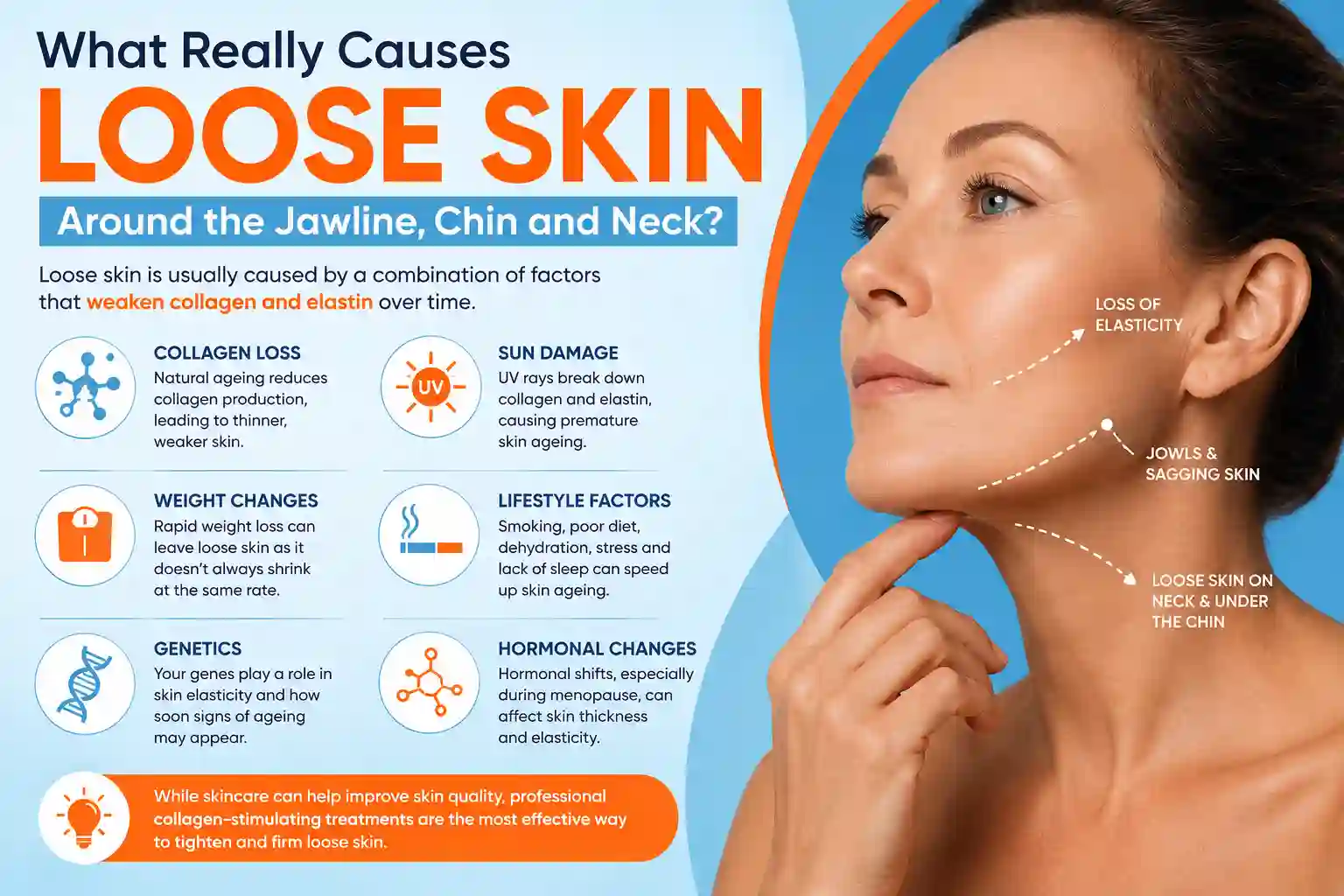 What Really Causes Loose Skin Around the Jawline, Chin and Neck Greater London (Richmond upon Thames)?